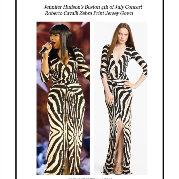 SOLD Just Cavalli zebra body con dress - Picture 3 of 4